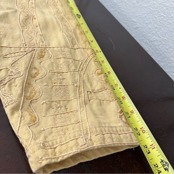 NWT CHICO’S Camelot Roadster Jacket Raffia (Light Yellow) Embroidered Sz 3 (XL) - Picture 15 of 16